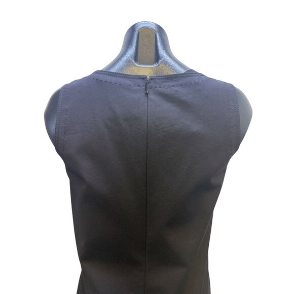 Lafayette 148 Black Sleeveless Dress w/Tortoiseshell Buckle Detail Size XS - Picture 6 of 10